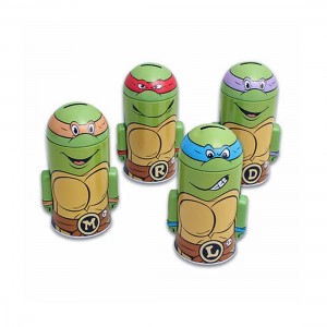 4 TMNT Teenage Mutant Ninja Turtles Molded Saving Banks