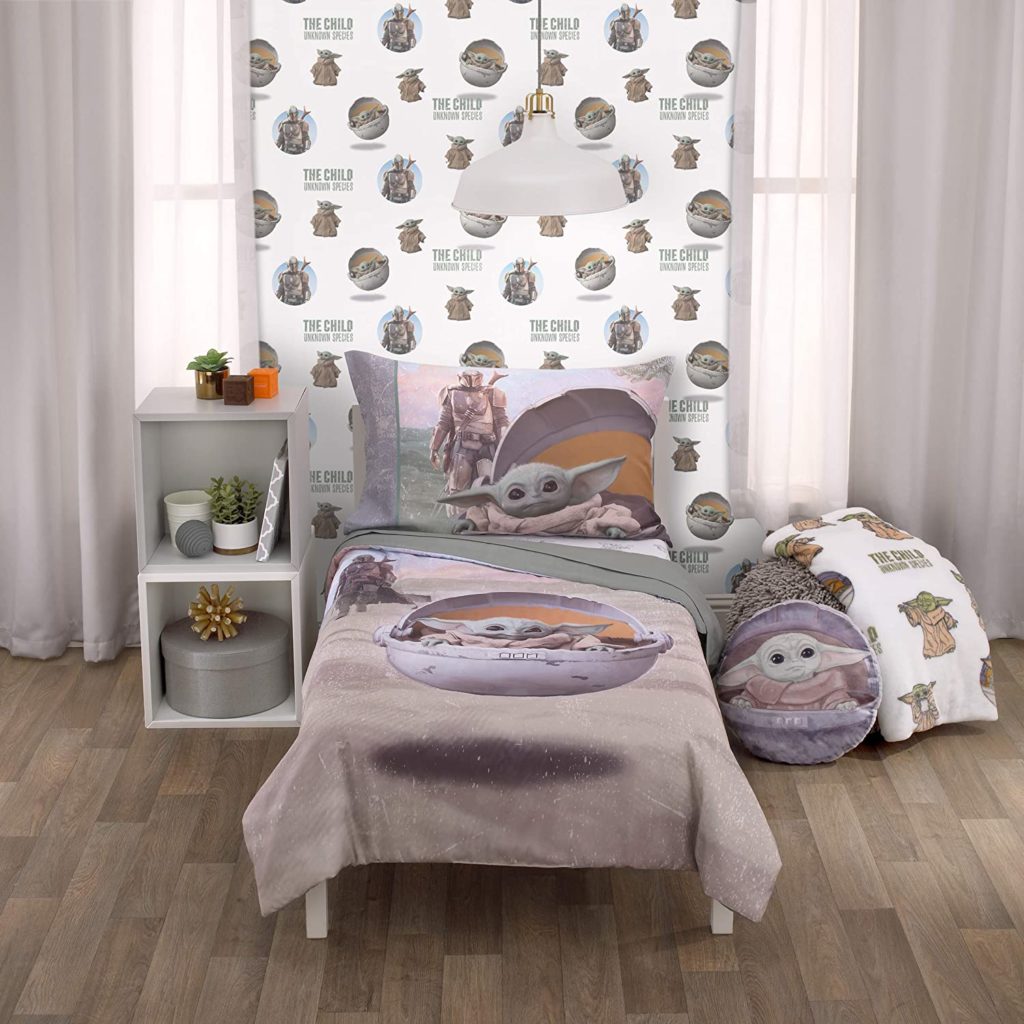 Star Wars The Mandalorian The Child 4 Piece Toddler Bed Set