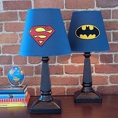 DIY Super Hero Lamp Shades