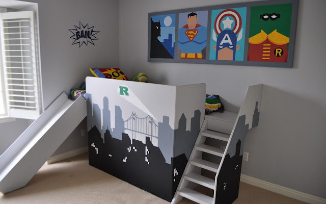 DIY Super Hero Loft Bed