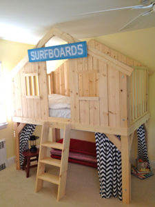 DIY Surf Shack Loft Bed