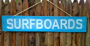 DIY Surfboards Sign