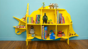 Dinosaur bookcase