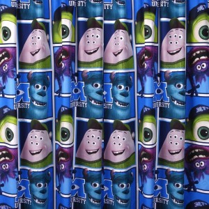 Disney Monsters Inc University Curtains