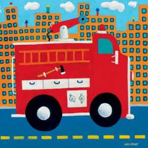 Fire Truck Kids Art