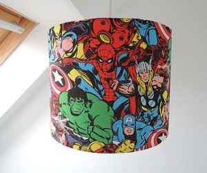 Handmade Superhero Lampshade