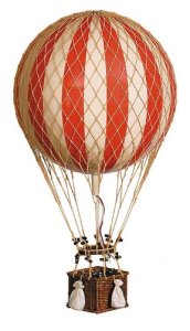 Jules Verne Balloon Hot Air Balloon Color Red