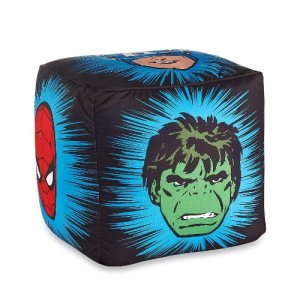 Marvel The Avengers Heroes Printed Pouf Ottoman