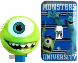 Monsters University Night Light and Switch Plate Cover Set