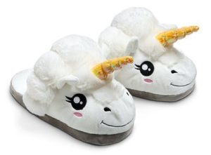 Plush Unicorn Slippers