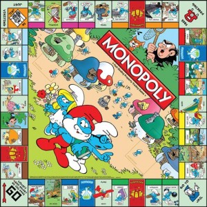 Smurfs Monopoly Board Game Open