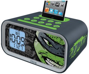 Teenage Mutant Ninja Turtles Dual Alarm Clock Speaker System