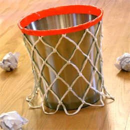 DIY Basketball Waste Basket