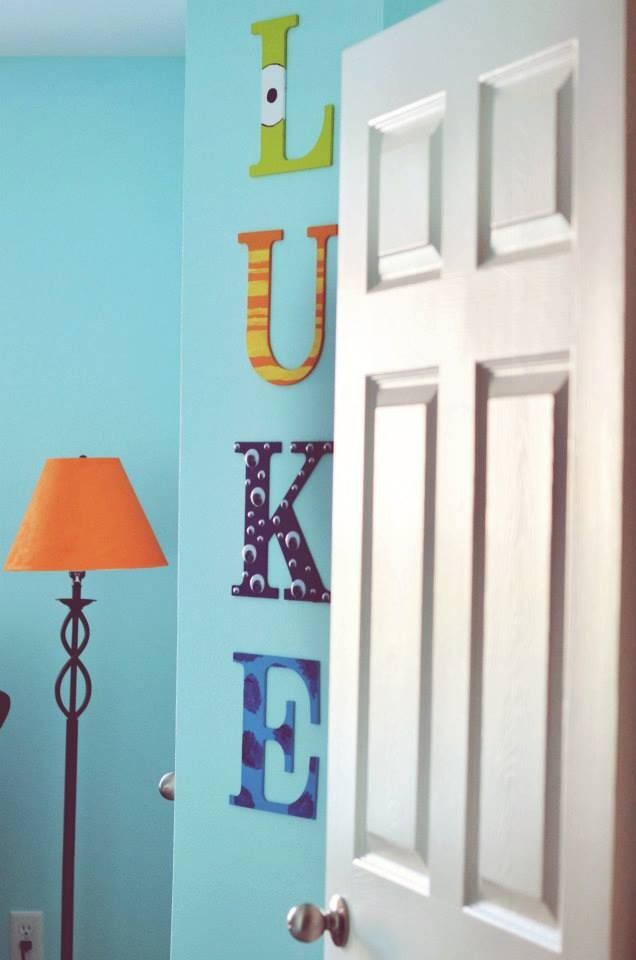 Diy Monsters Inc Letters Groovy Kids Gear